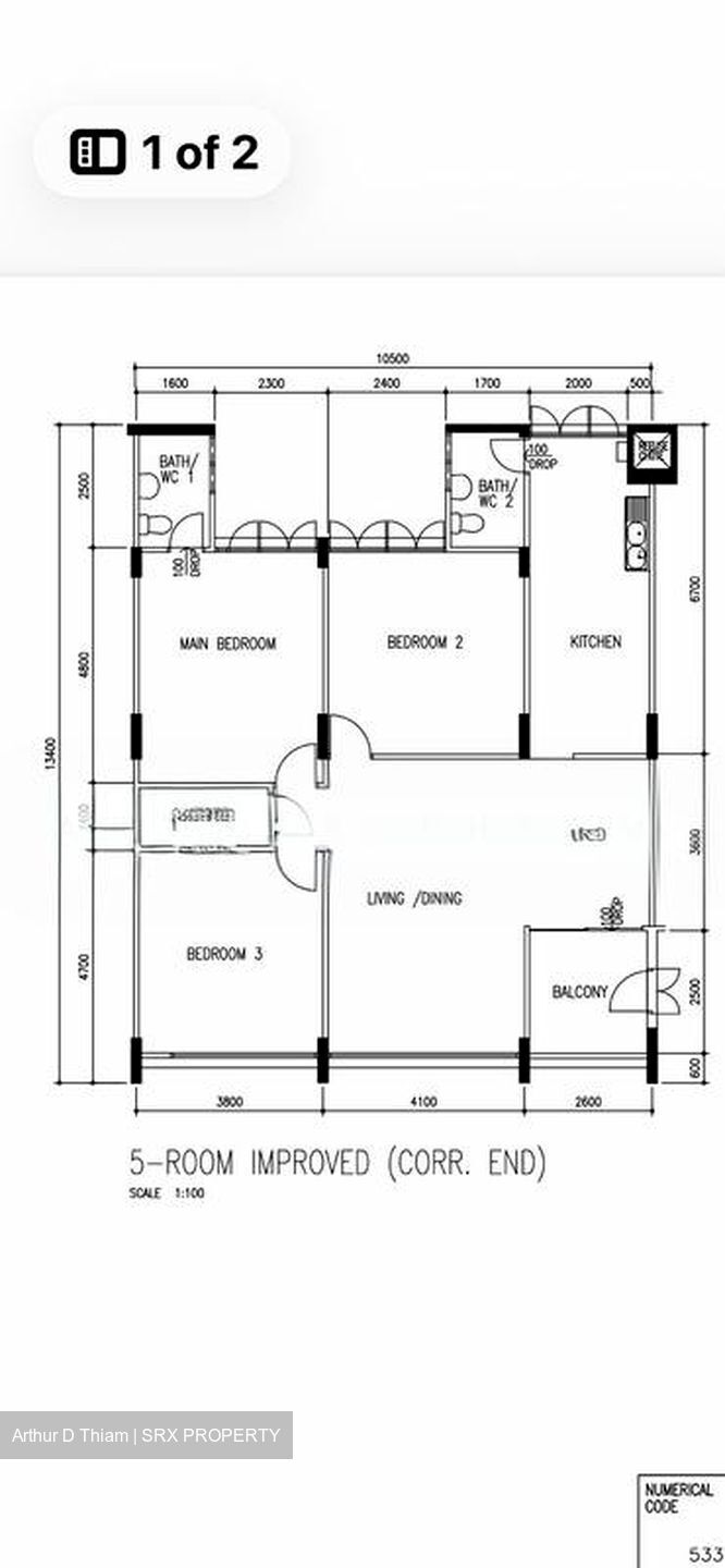 Blk 344 Woodlands Street 32 (Woodlands), HDB 5 Rooms #599761681